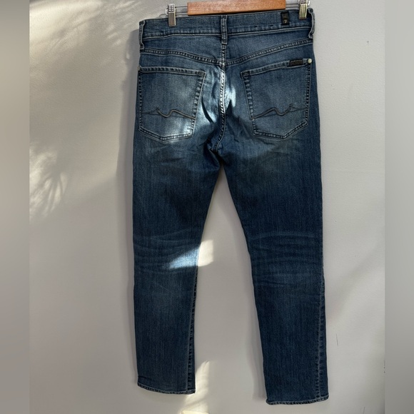 7 For All Mankind Mid Wash Blue Jeans W32 - Picture 3 of 4